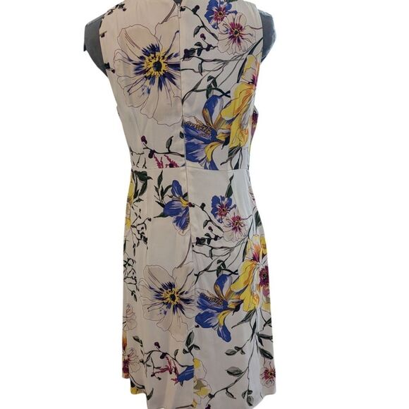NWT Banana Republic Floral‎ Shift Dress Daisy Yellow, sz 8 - Picture 7 of 9